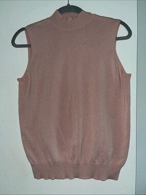 Worthington Sleeveless Mock Neck Blouse